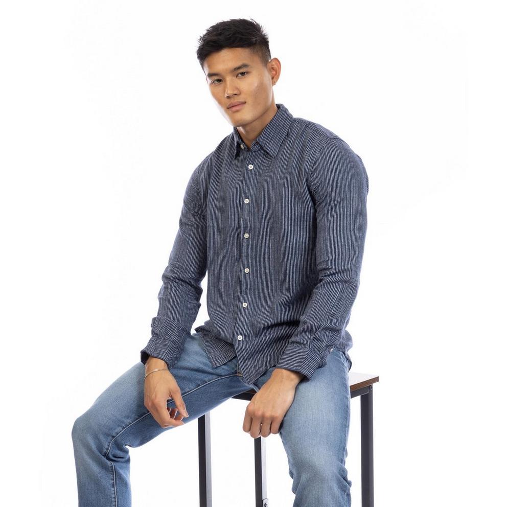 Peter Werth Men's Long Sleeve Plain Shirt