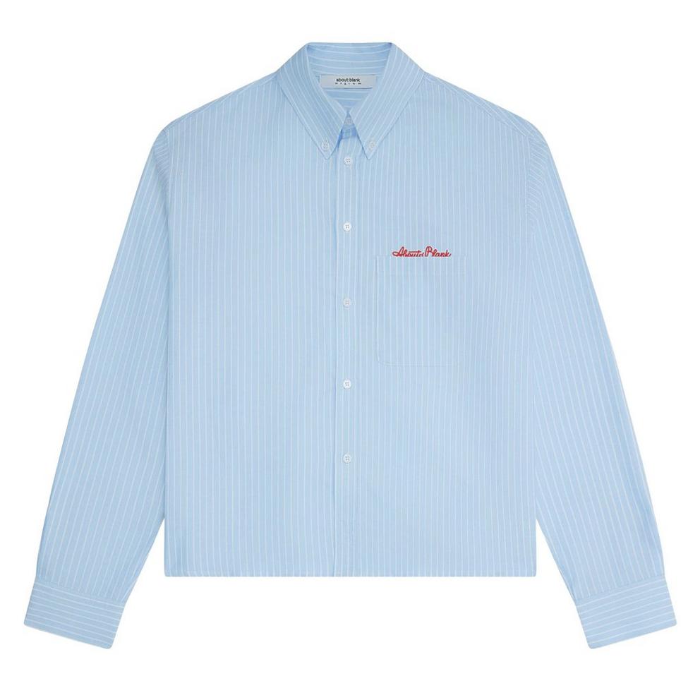 about:blank Men's Long Sleeve Oxford Shirt