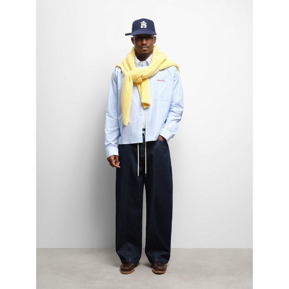 about:blank Men's Long Sleeve Oxford Shirt
