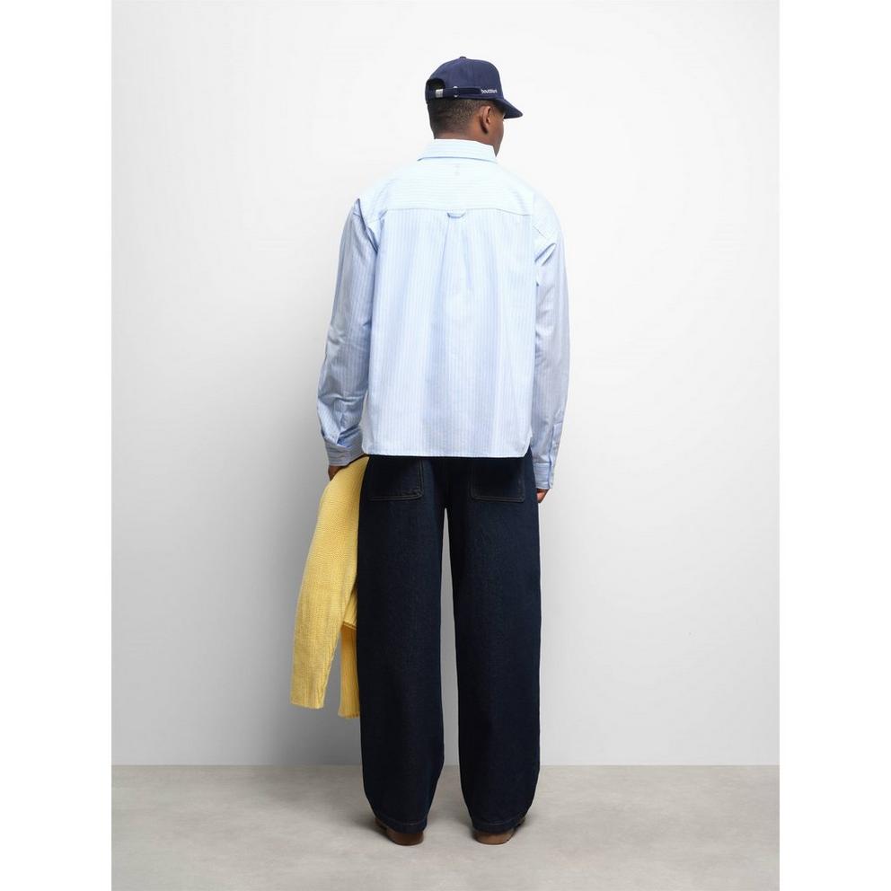 about:blank Men's Long Sleeve Oxford Shirt