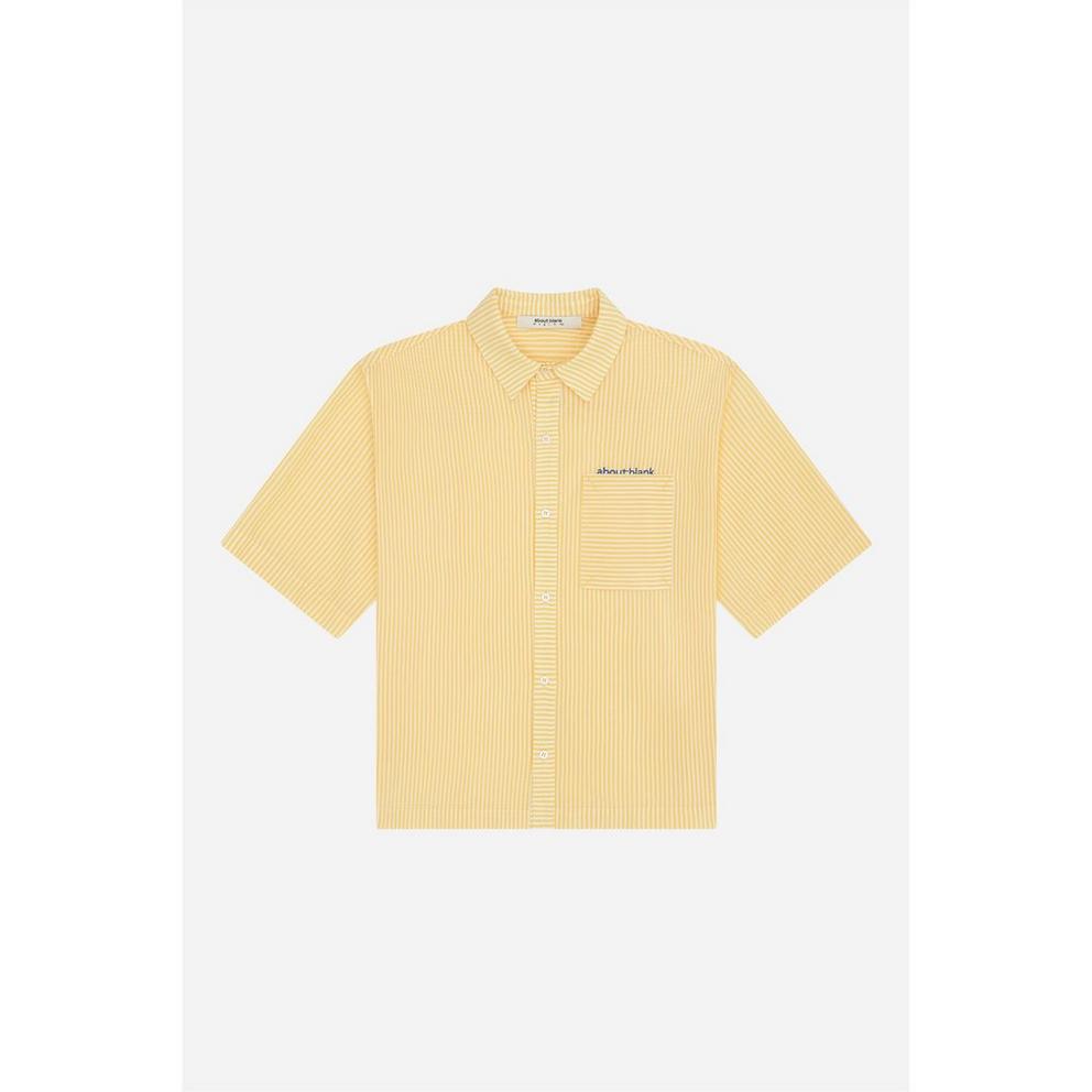 about:blank Men's Patterned Short Sleeve Shirt