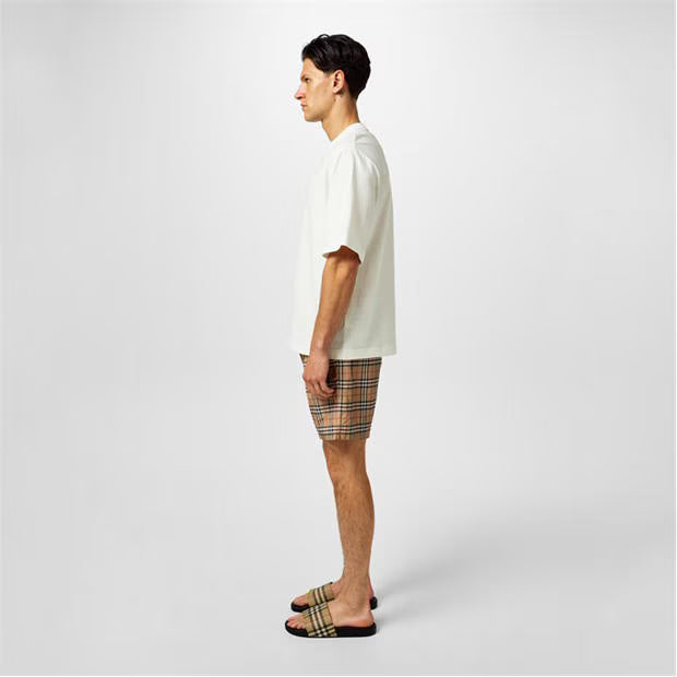 Men's Check Furley Logo Sliders
