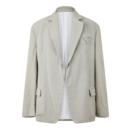 Bottega Veneta Men's Mouline Wool Silk Long Sleeve Overshirt
