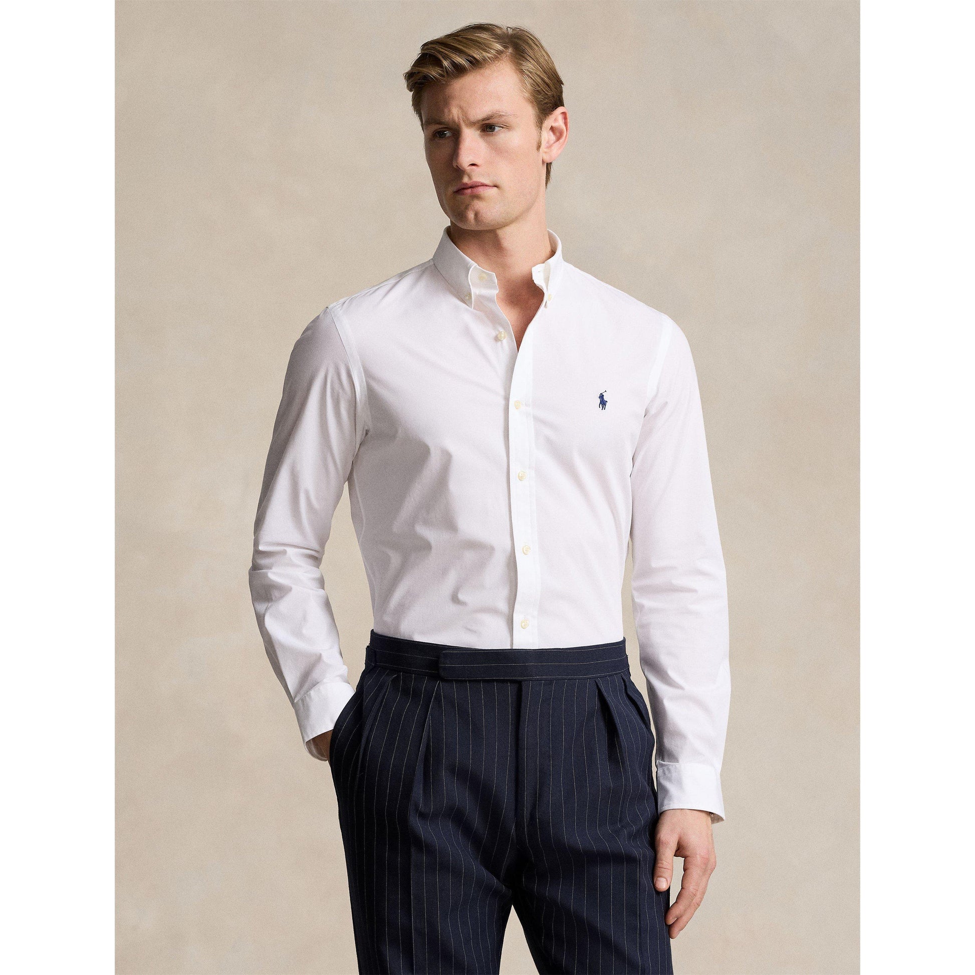 Polo Ralph Lauren Men's Slim Fit Poplin Long-Sleeve Shirt