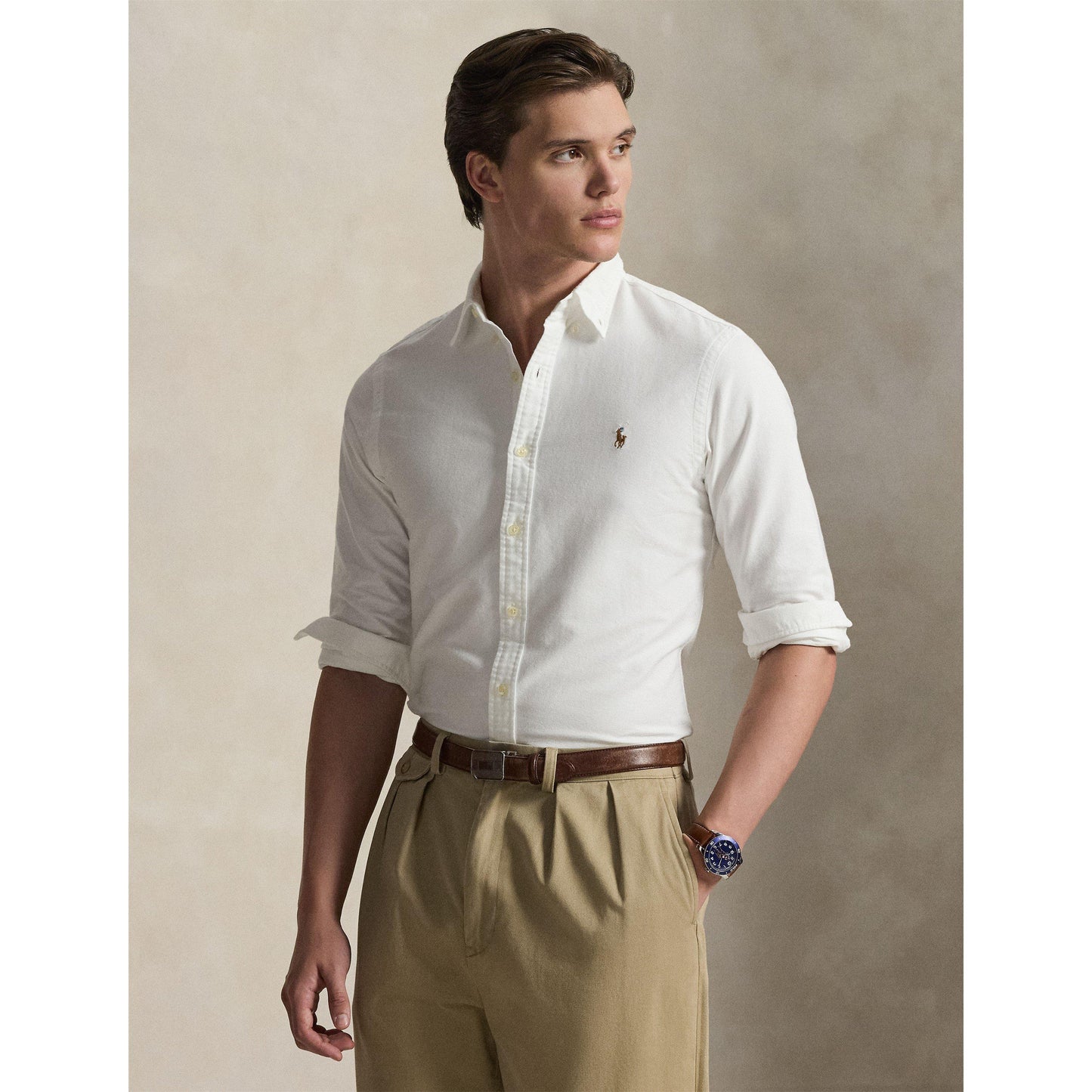 Polo Ralph Lauren Men's Slim Fit Oxford Long Sleeve Shirt