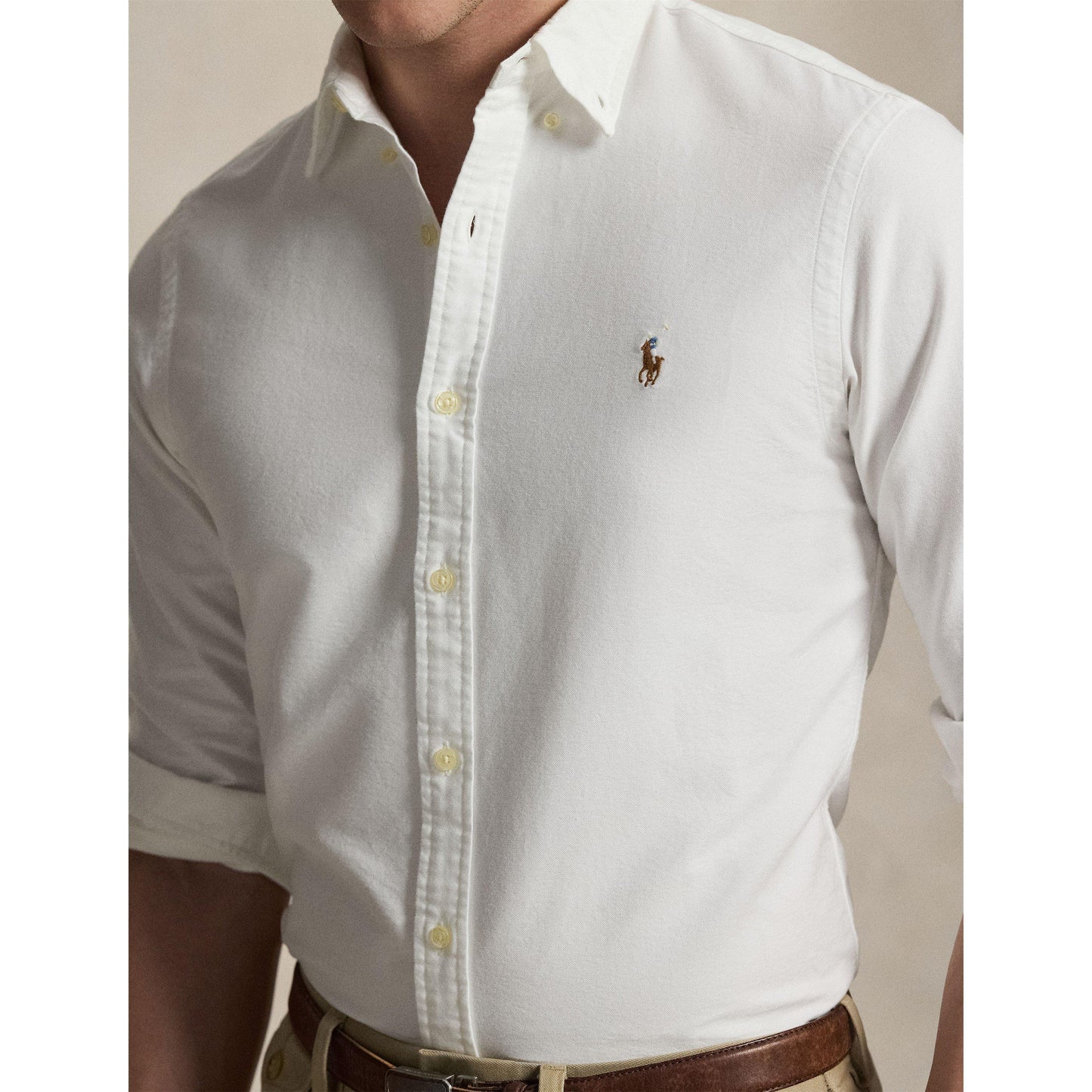 Polo Ralph Lauren Men's Slim Fit Oxford Long Sleeve Shirt