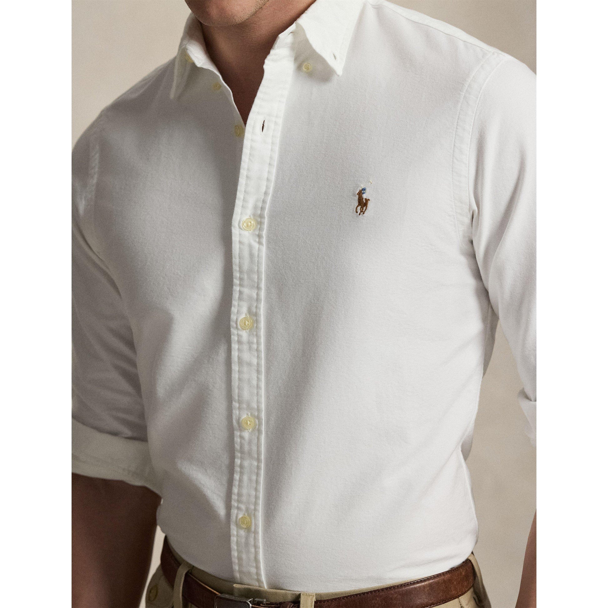 Polo Ralph Lauren Men's Slim Fit Oxford Long Sleeve Shirt