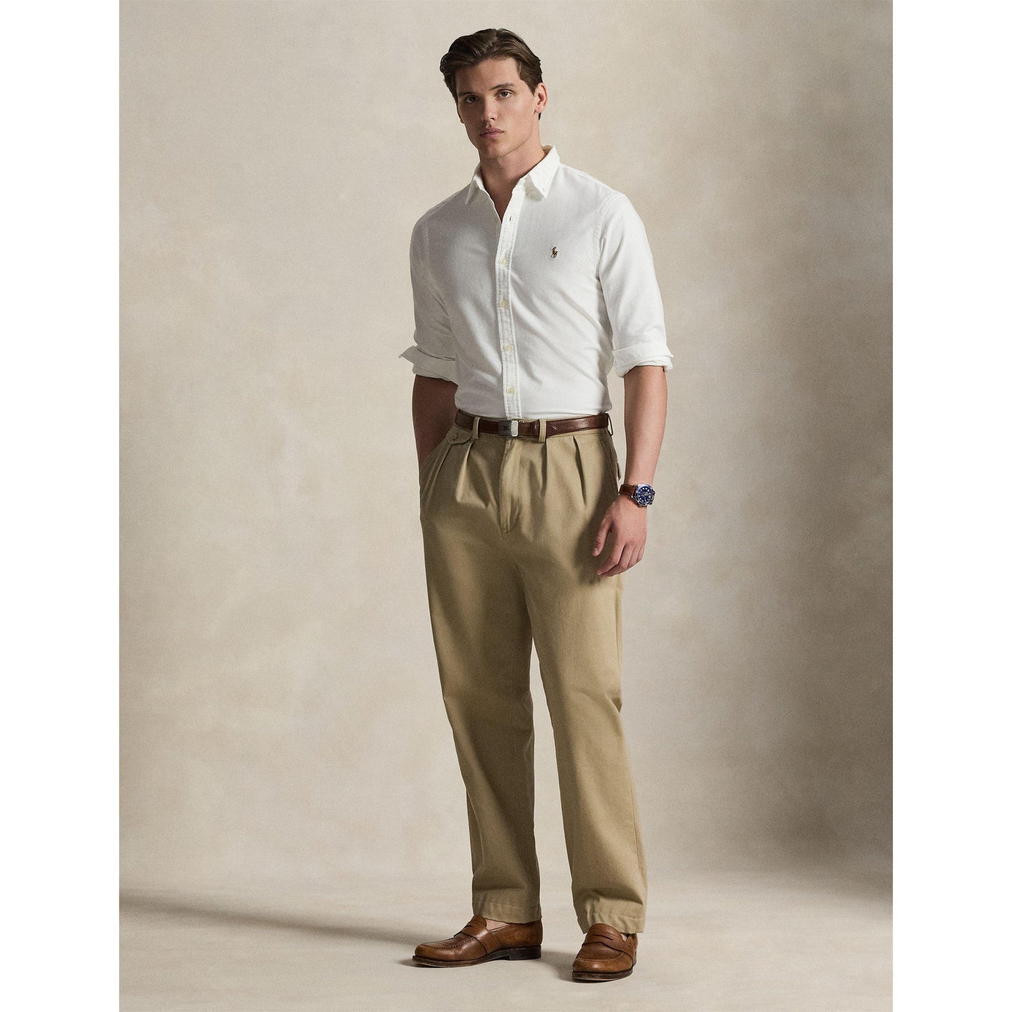 Polo Ralph Lauren Men's Slim Fit Oxford Long Sleeve Shirt