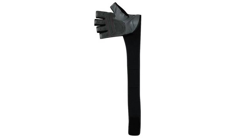 RDX Leather Weight Lifting Gloves with Strap