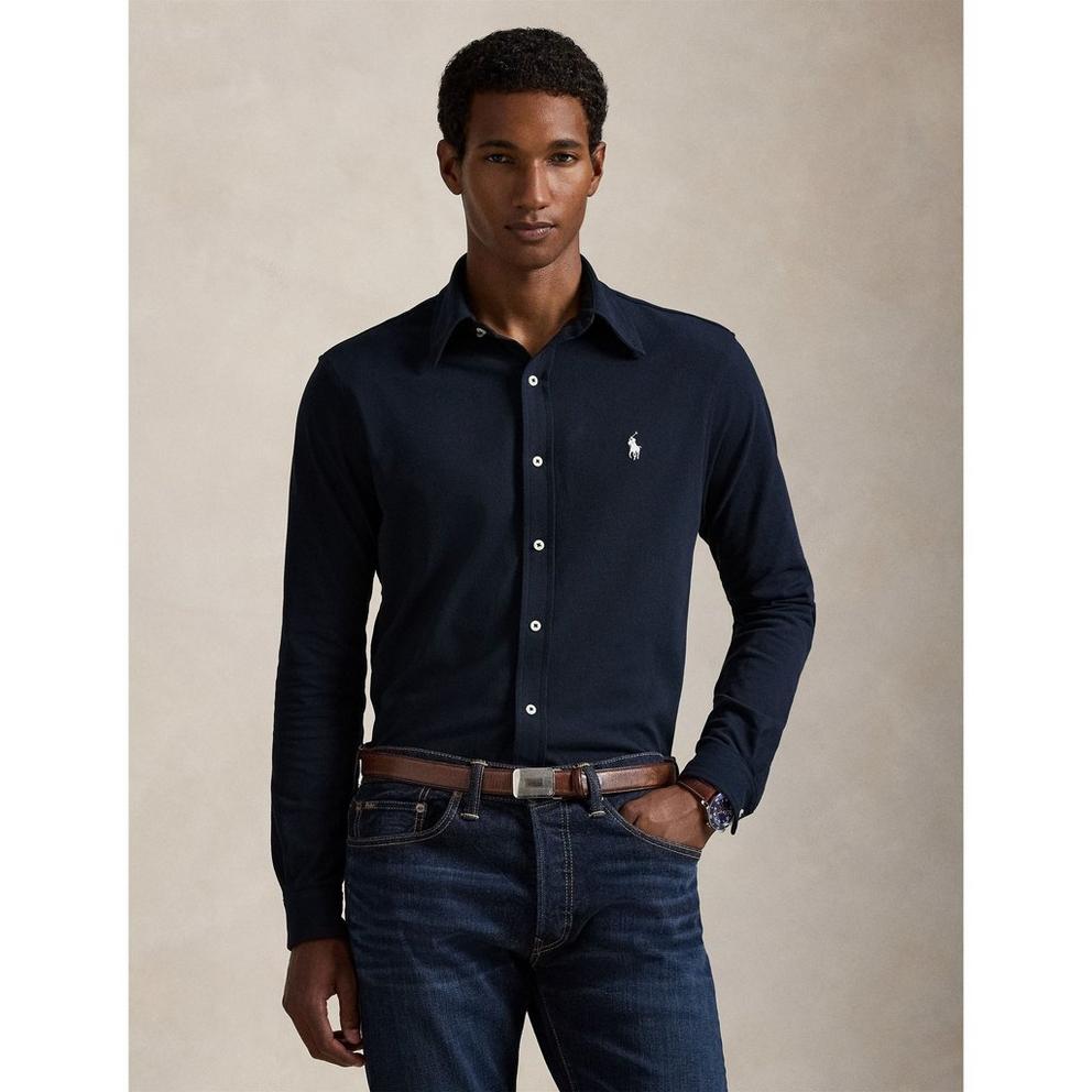 Polo Ralph Lauren Men's Slim Fit Button-Down Plain Shirt
