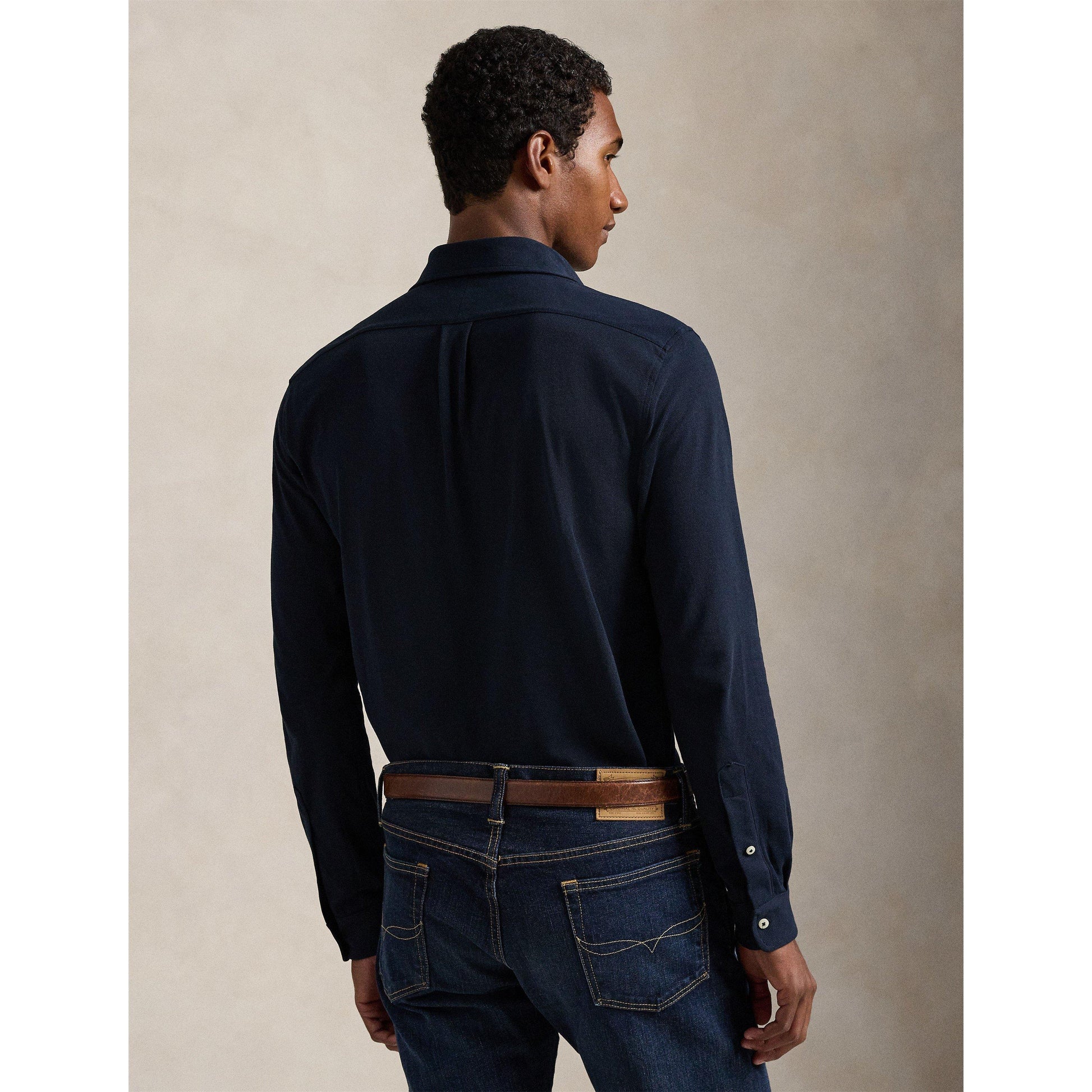 Polo Ralph Lauren Men's Slim Fit Button-Down Plain Shirt
