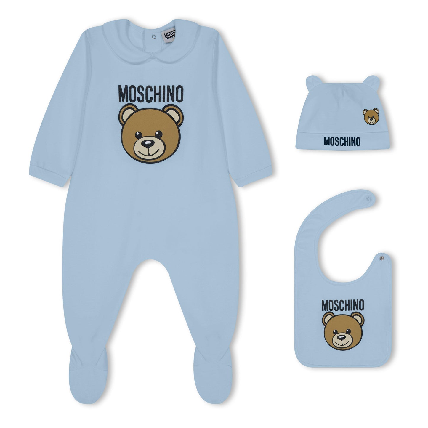 Moschino Bear All In One 3-Piece Set Baby Boys