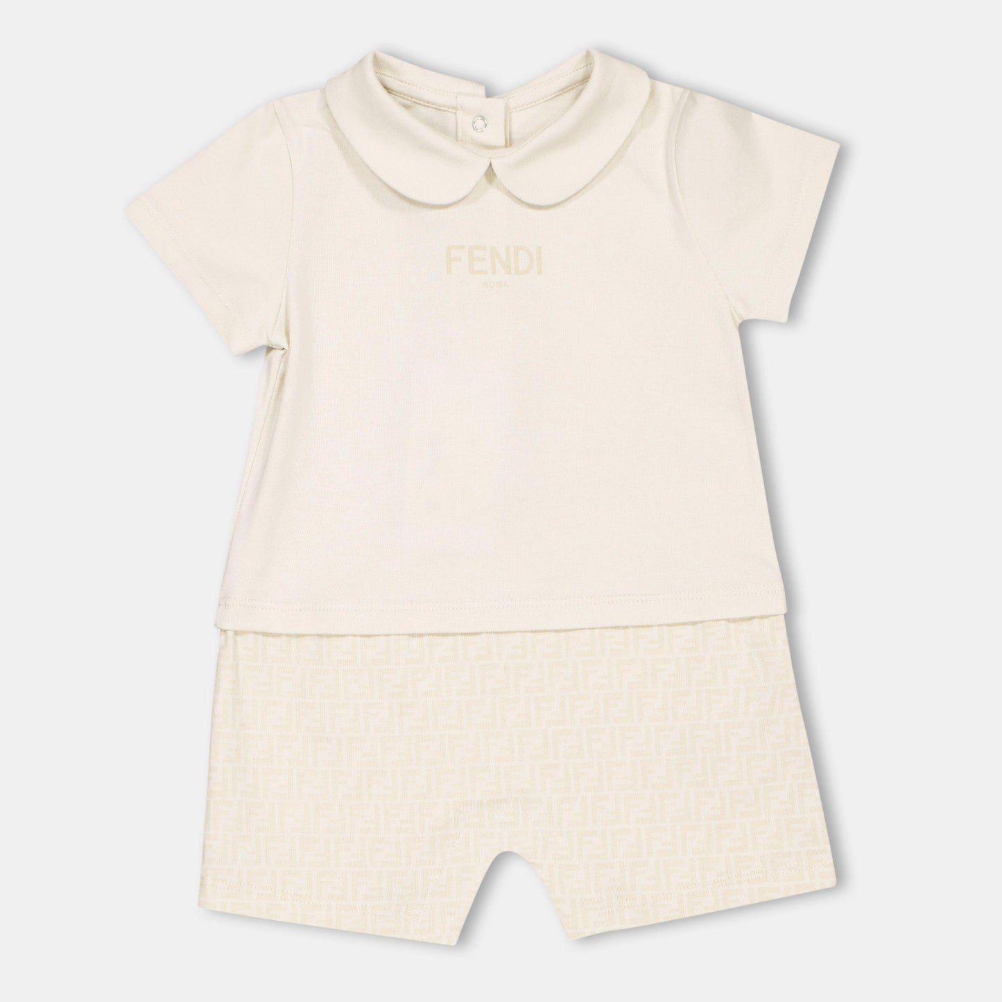 Fendi Unisex Kids Soft Fabric Snap Closure Onesie