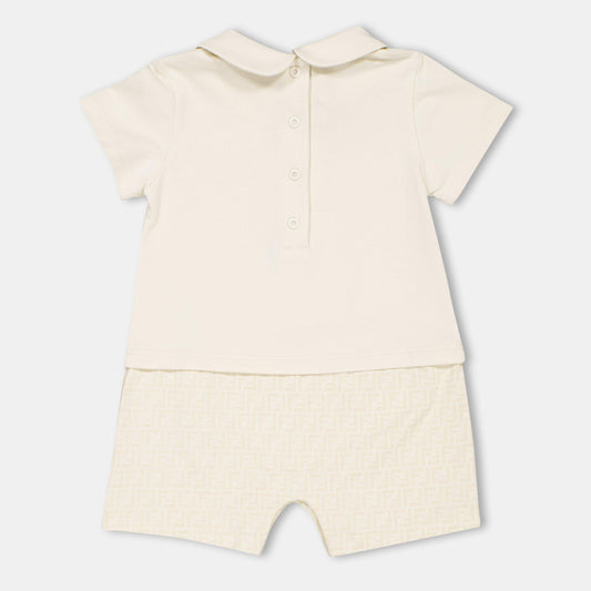 Fendi Unisex Kids Soft Fabric Snap Closure Onesie