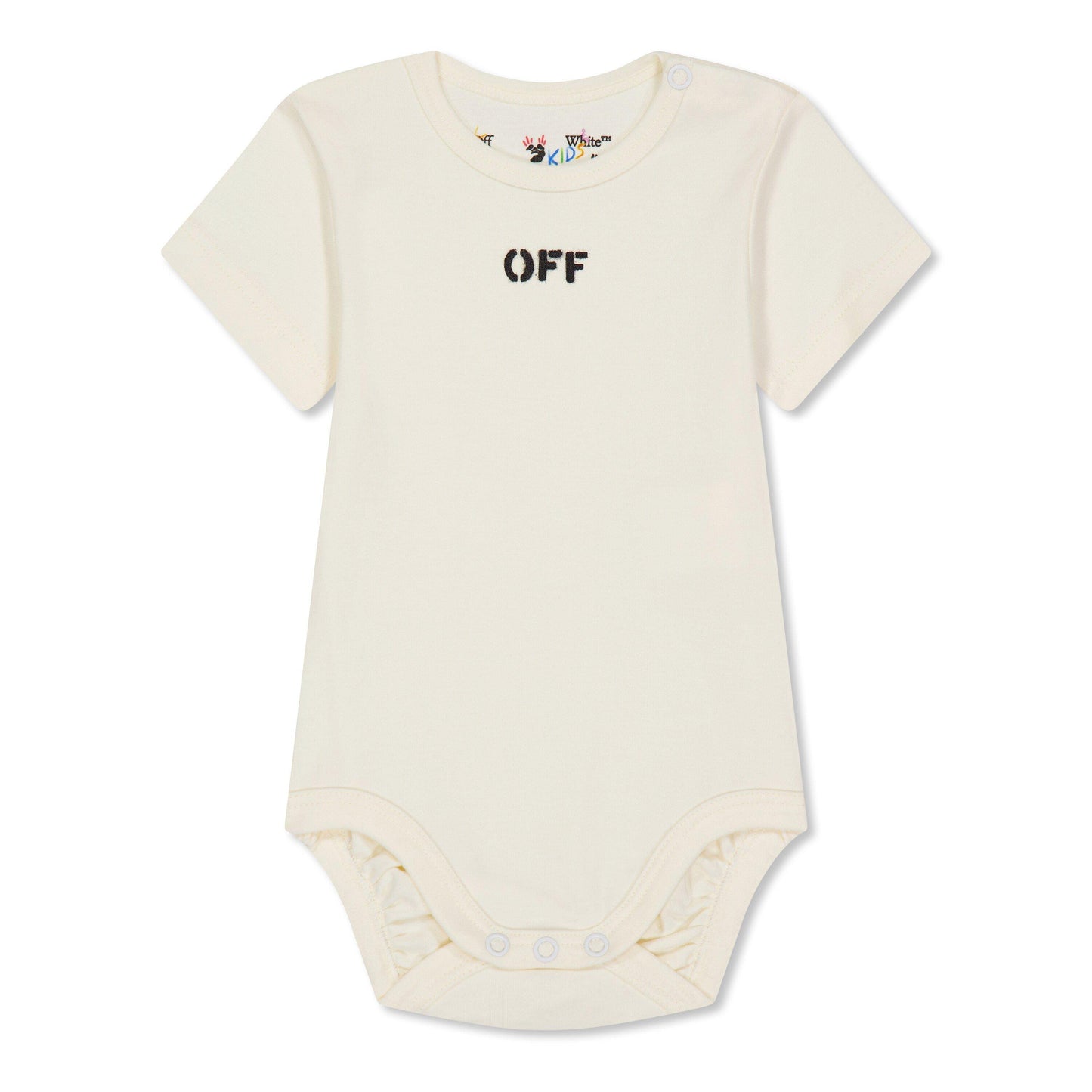 Off White Kids Short-Sleeve 3-Pack Bodysuit Set