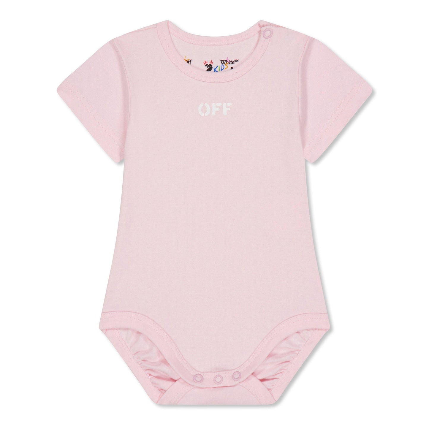 Off White Kids Short-Sleeve 3-Pack Bodysuit Set