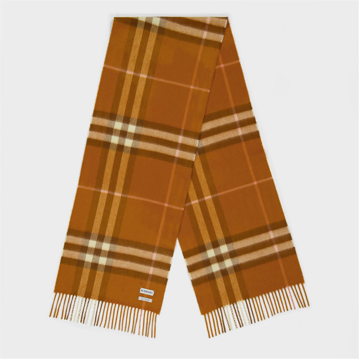 Unisex Check Cashmere Scarf