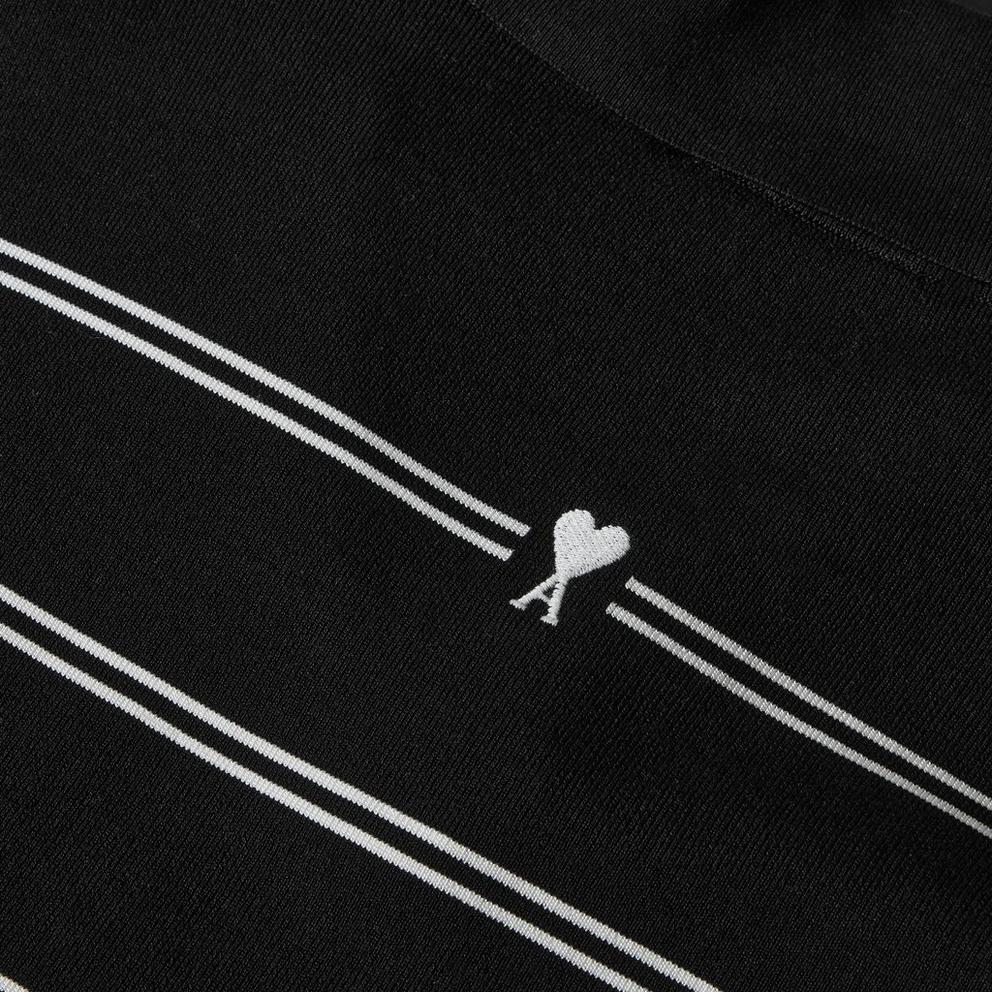 Ami Paris Ami Striped LS Polo Ld64