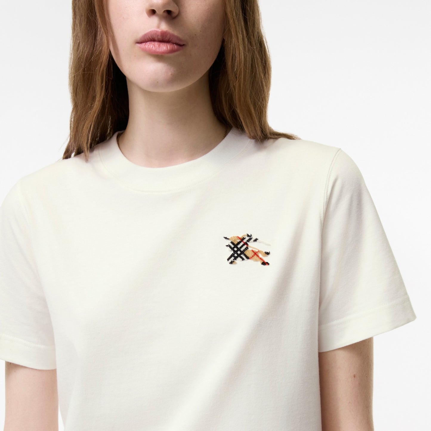 Knight Check Cotton T-shirt