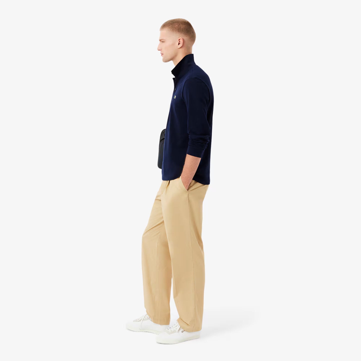 Classic Fit Long Sleeved L.12.12 Polo Shirt