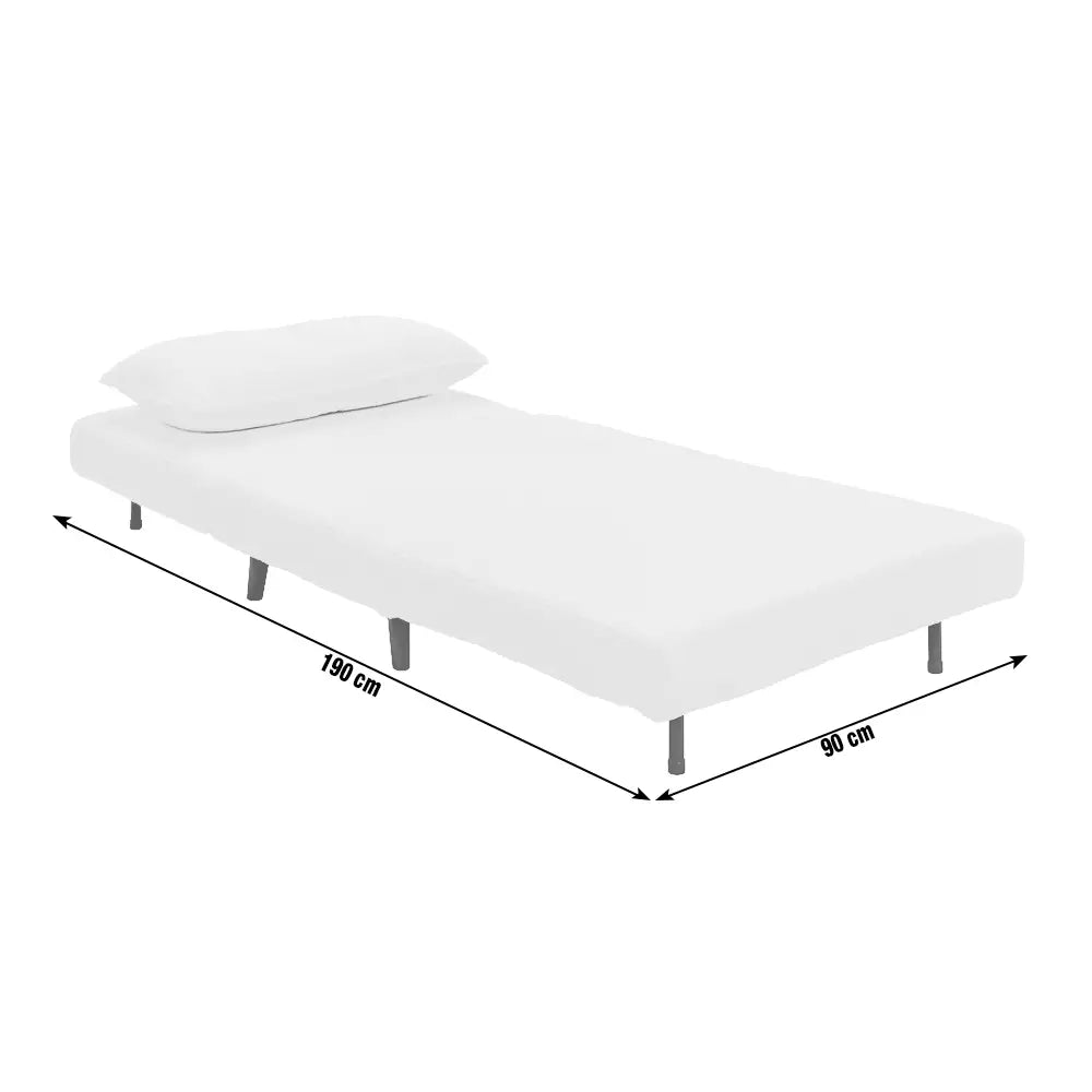Habitat Roma Single boucle Chairbed - Cream