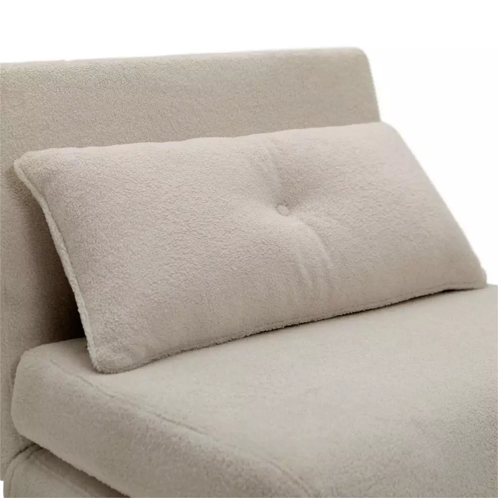 Habitat Roma Single boucle Chairbed - Cream