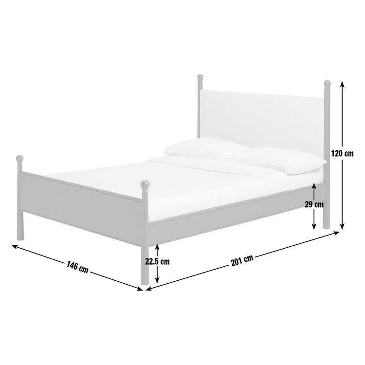 Habitat x Morris & Co. Double Bed Frame - Green