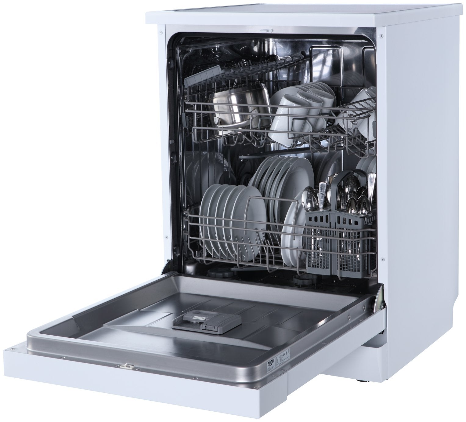Bush DWFSE126W Full Size Dishwasher - White