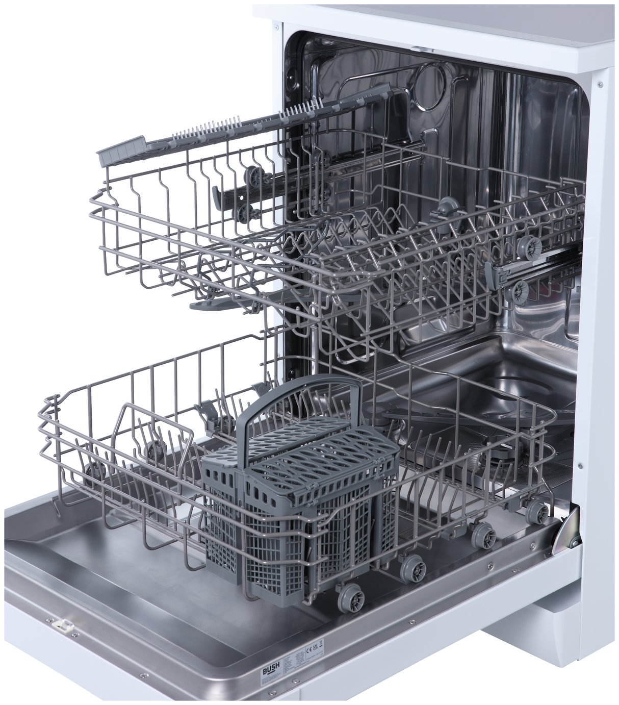 Bush DWFSE126W Full Size Dishwasher - White
