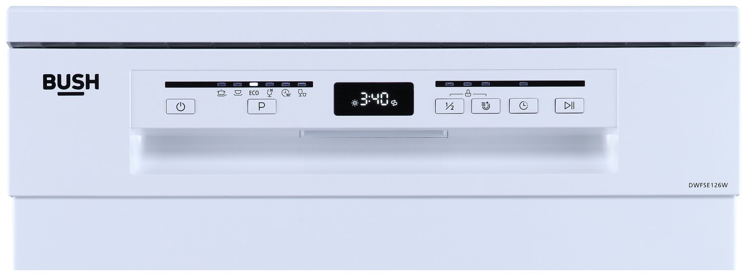 Bush DWFSE126W Full Size Dishwasher - White