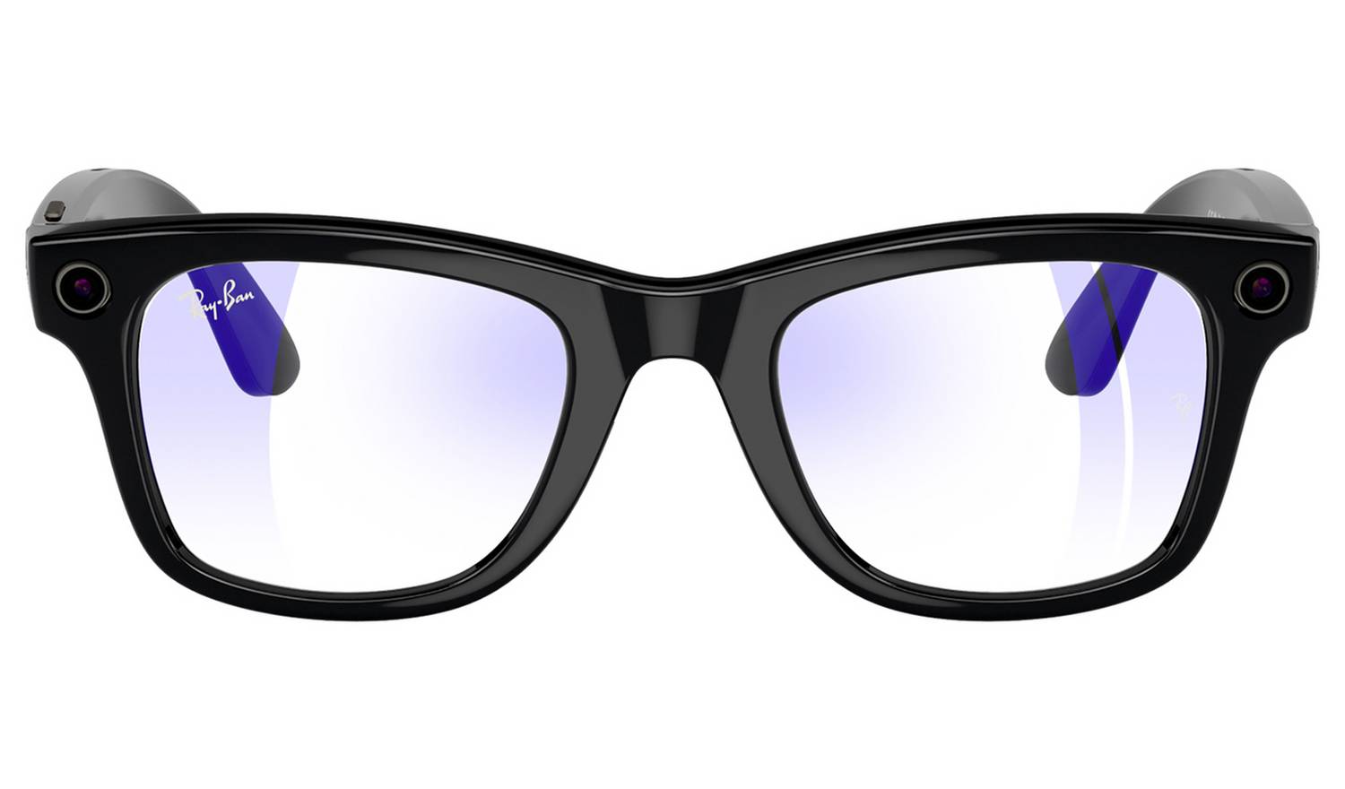 Ray-Ban Meta Wayfarer Glasses - Shiny Black, Clear