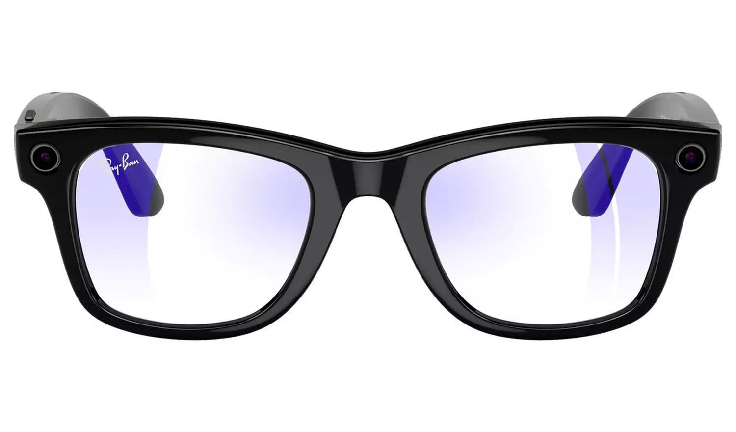 Ray-Ban Meta Wayfarer Glasses - Shiny Black, Clear