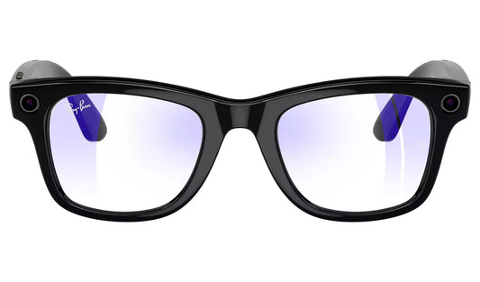 Ray-Ban Meta Wayfarer Glasses - Shiny Black, Clear