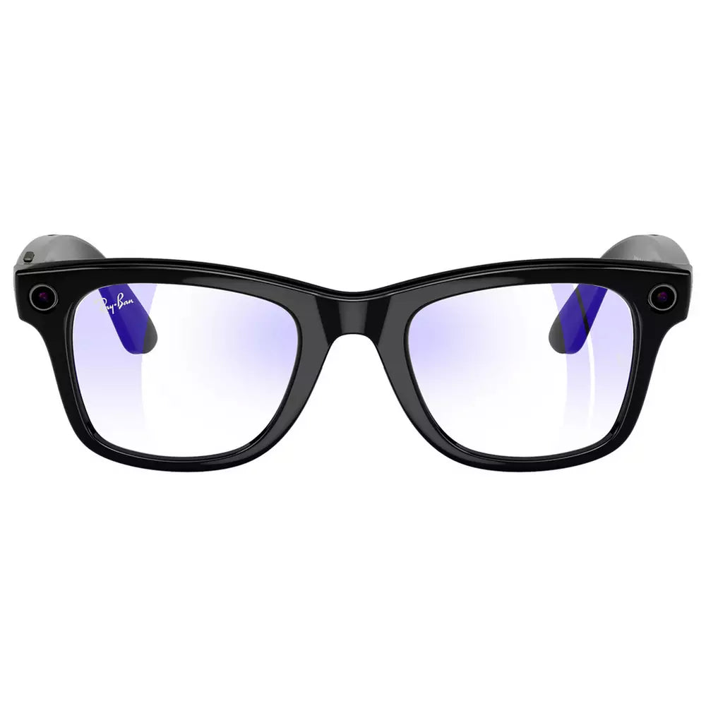 Ray-Ban Meta Wayfarer Glasses - Shiny Black, Clear