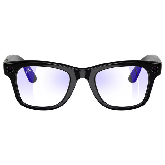 Ray-Ban Meta Wayfarer Glasses - Shiny Black, Clear