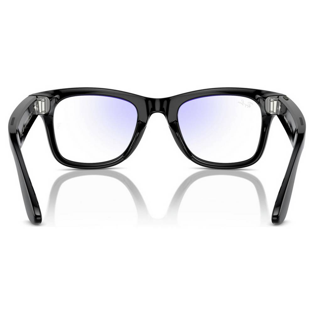 Ray-Ban Meta Wayfarer Glasses - Shiny Black, Clear