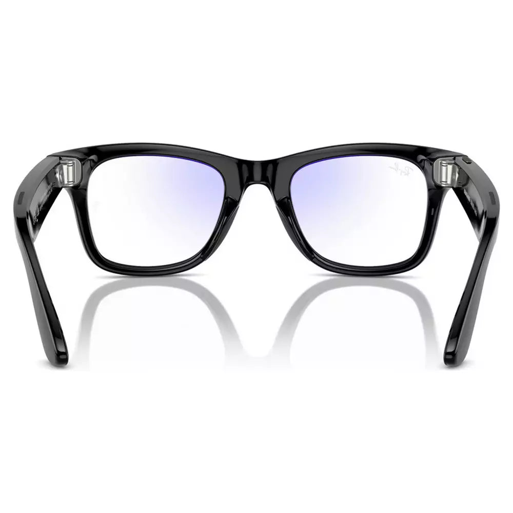 Ray-Ban Meta Wayfarer Glasses - Shiny Black, Clear
