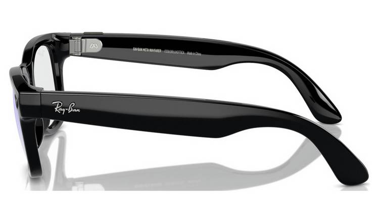 Ray-Ban Meta Wayfarer Glasses - Shiny Black, Clear