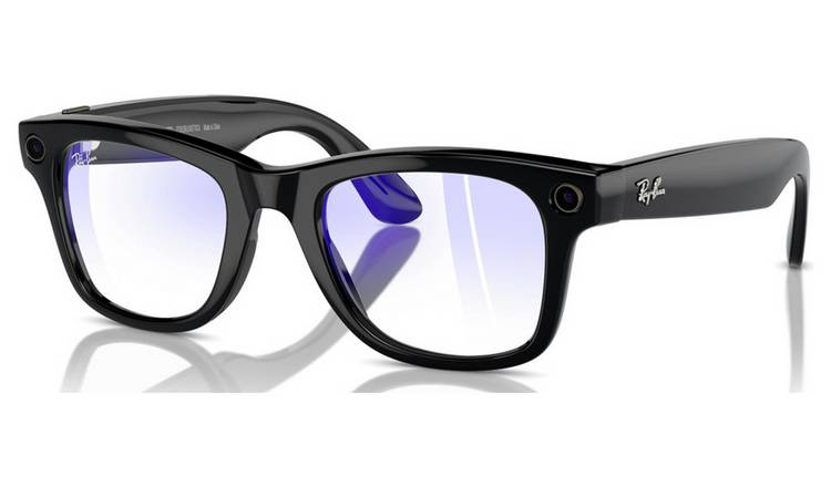 Ray-Ban Meta Wayfarer Glasses - Shiny Black, Clear