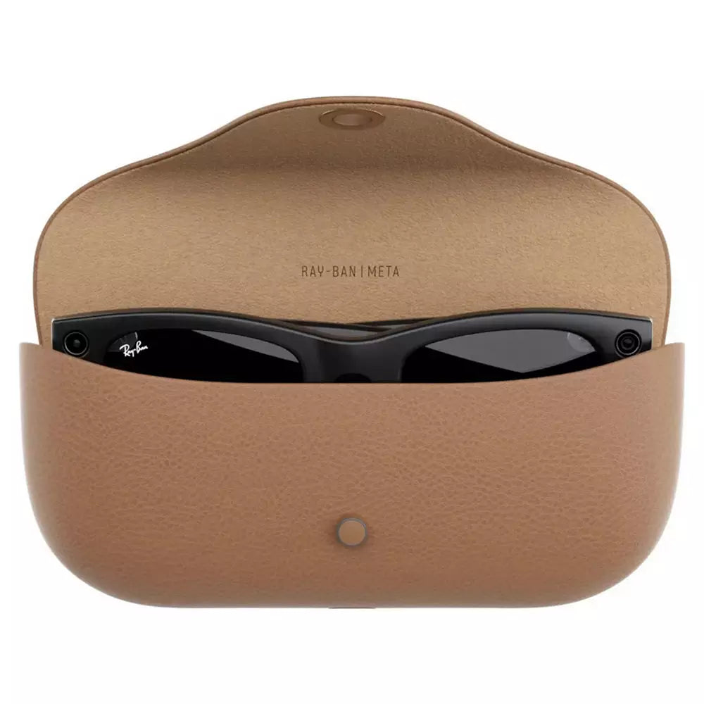 Ray-Ban Meta Wayfarer Glasses - Shiny Black, Clear