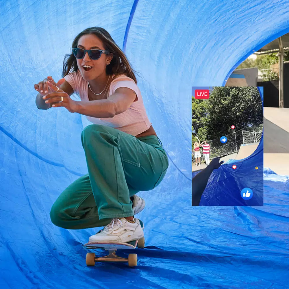 Ray-Ban Meta Wayfarer Glasses - Shiny Black, Clear