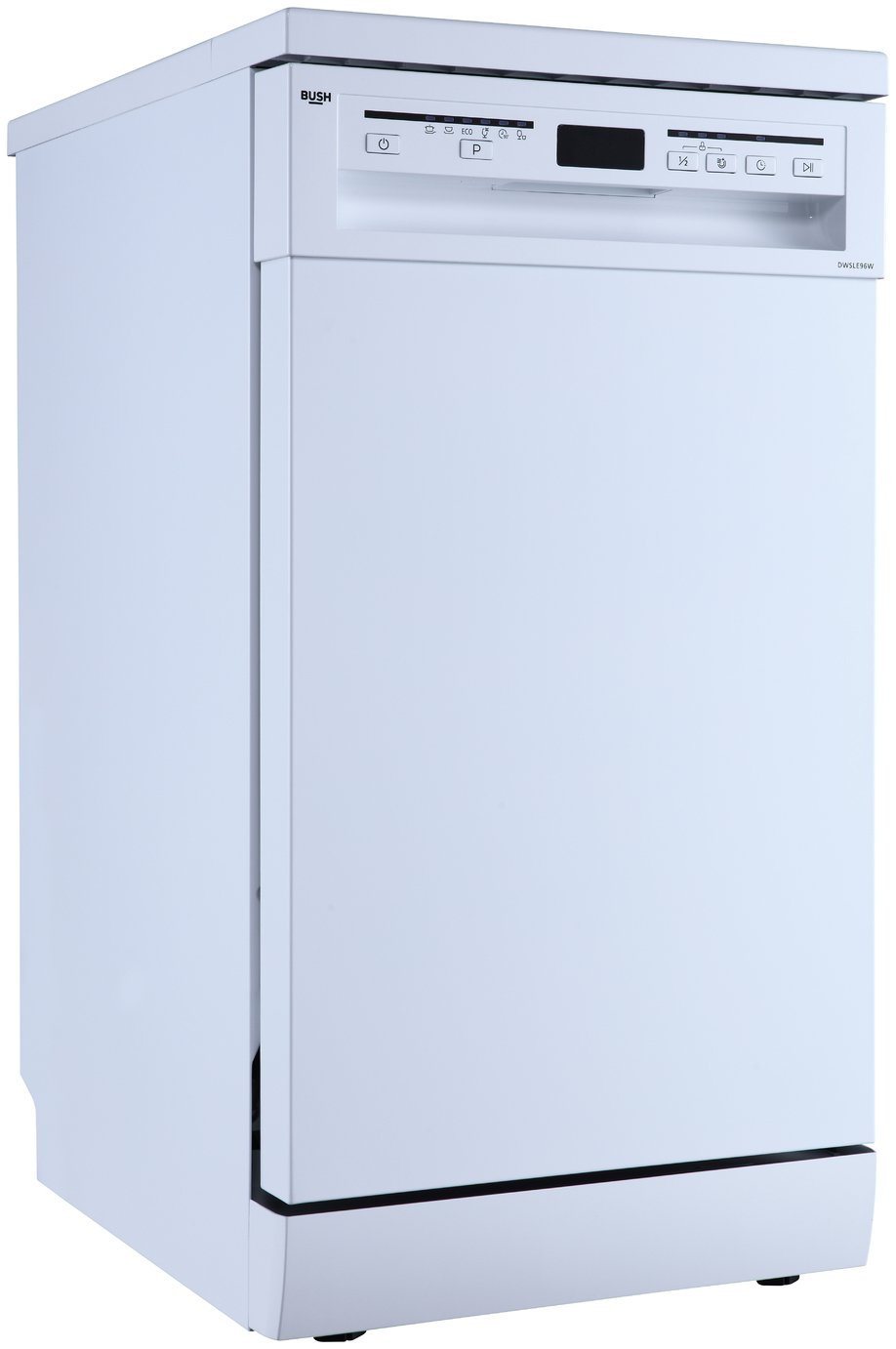Bush DWSLE96W Slimline Dishwasher - White
