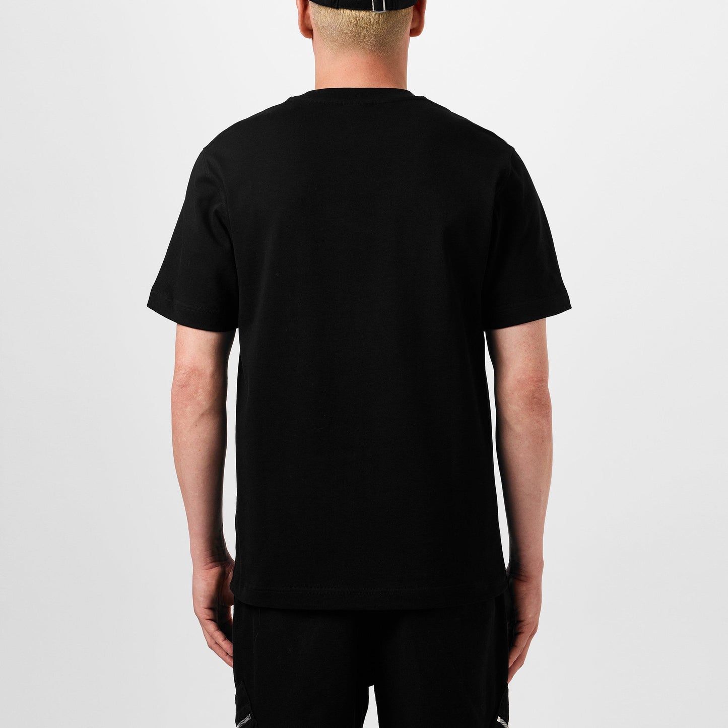 Jacquemus Men's Plain Cotton Grosgrain Tab T-Shirt