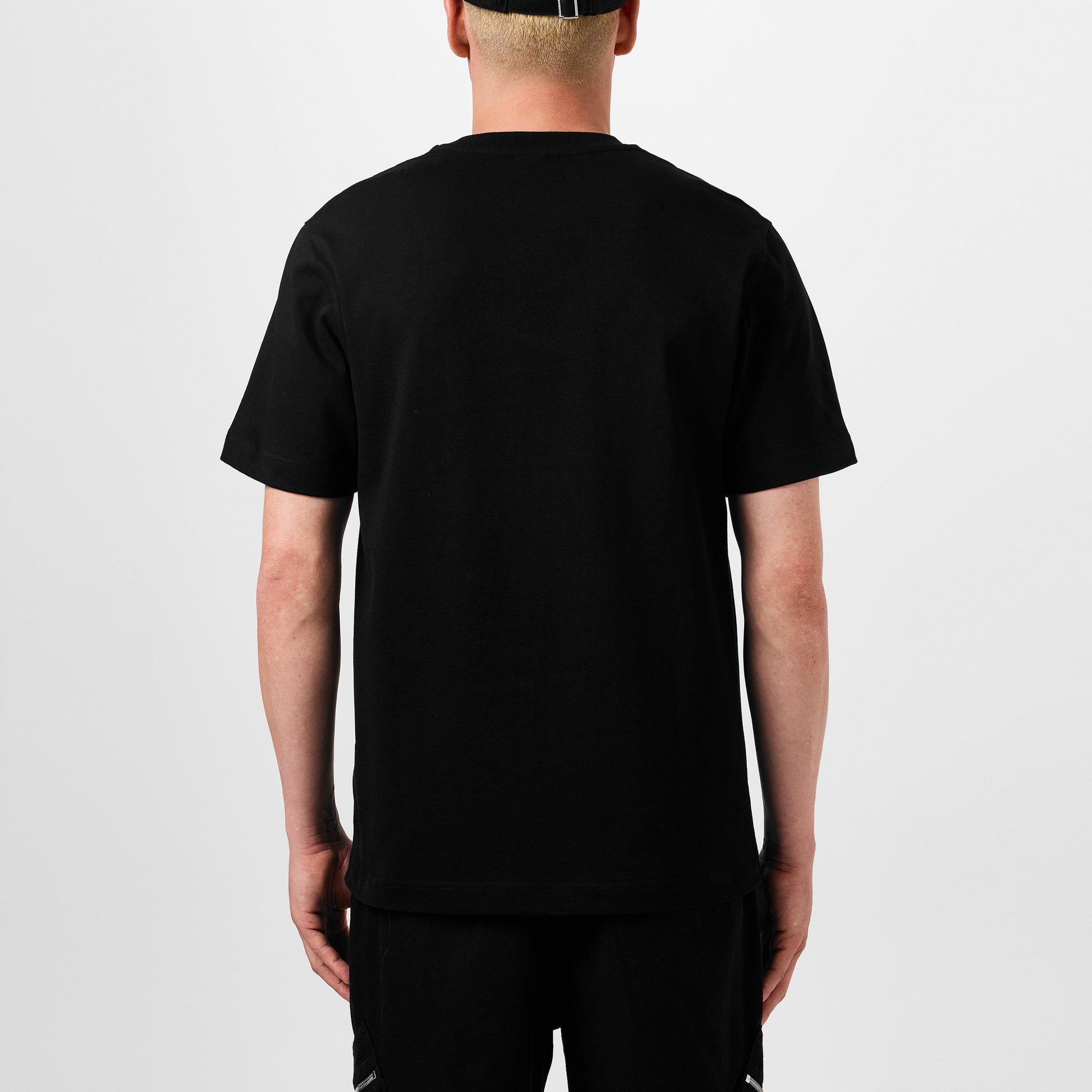 Jacquemus Men's Plain Cotton Grosgrain Tab T-Shirt