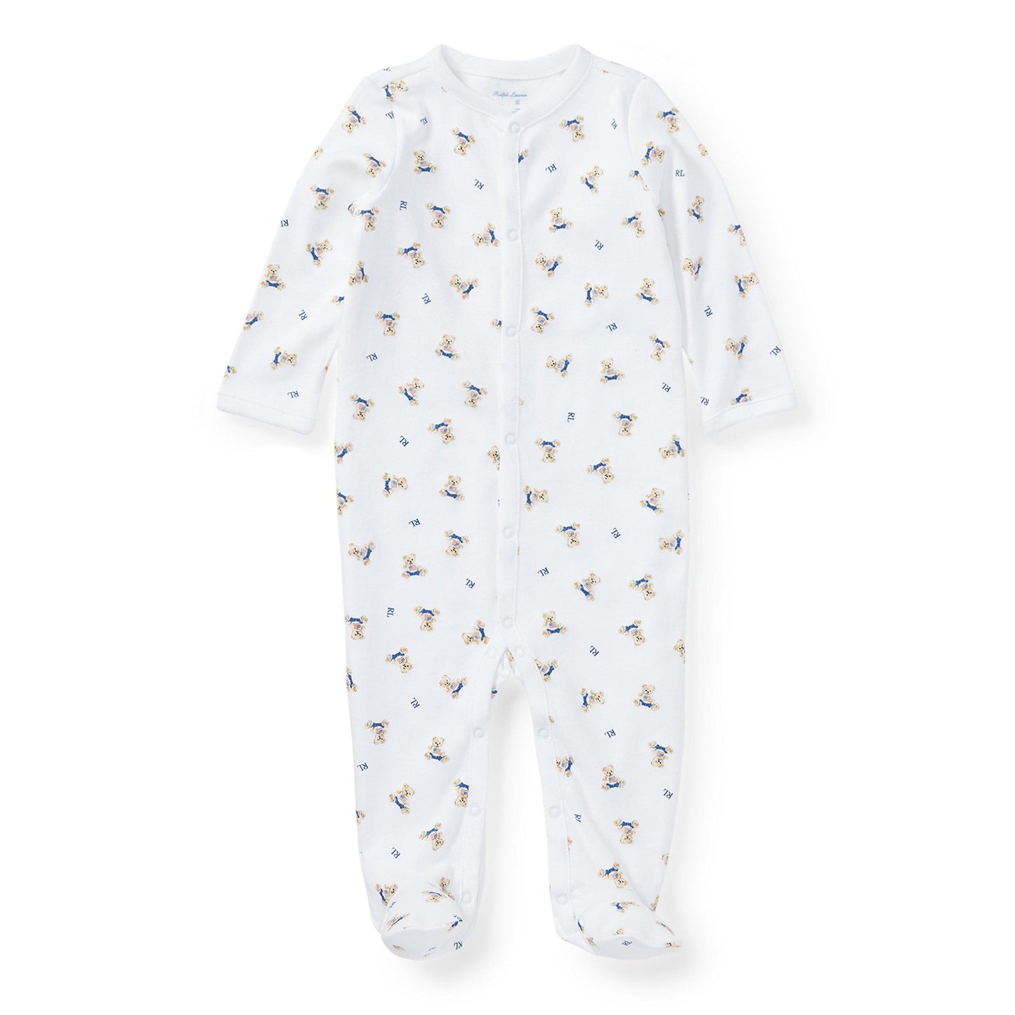 Polo Ralph Lauren Kids' All-Over Print Footed Sleepsuit
