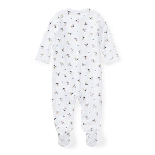 Polo Ralph Lauren Kids' All-Over Print Footed Sleepsuit