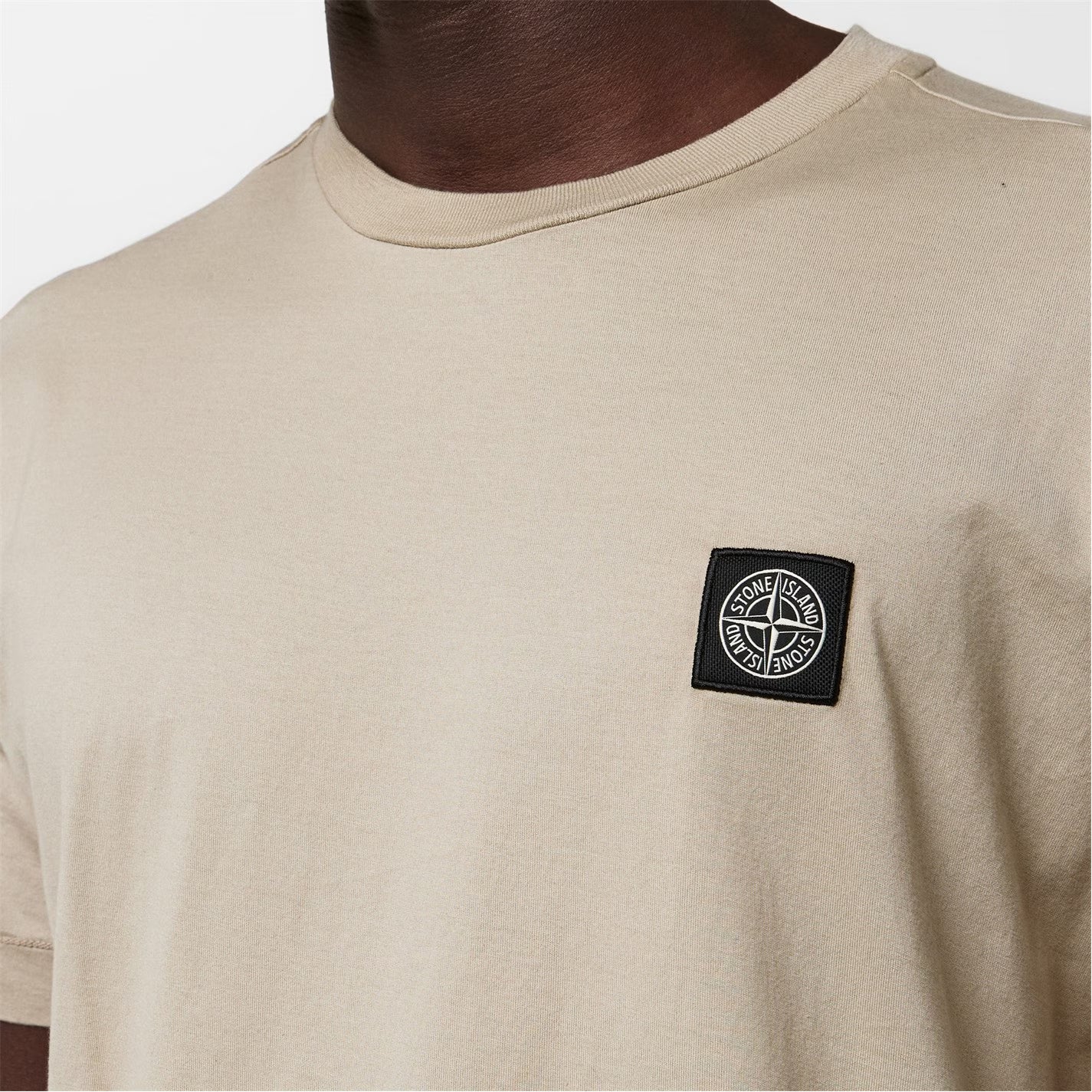 STONE ISLAND Men's Cotton Compass Logo Patch T-Shirt