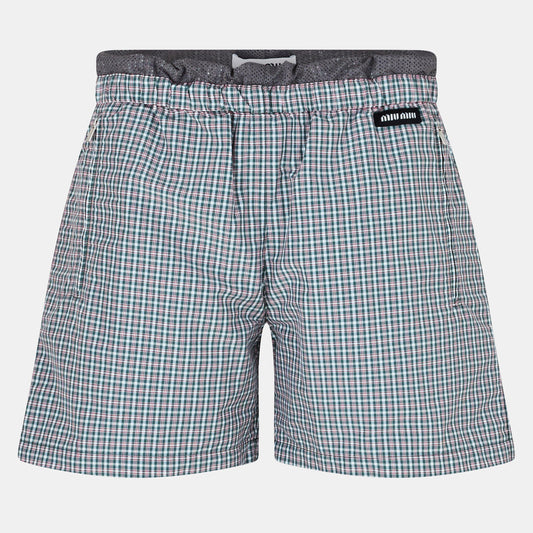 Miu Miu Women's Structured Textured Tailored Shorts
