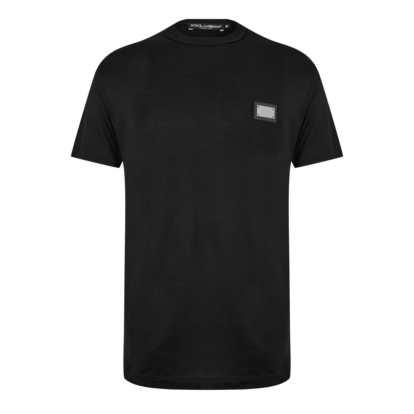 Dolce and Gabbana Men's Cotton Plate T-Shirt