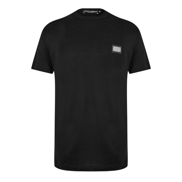 Dolce and Gabbana Men's Cotton Plate T-Shirt